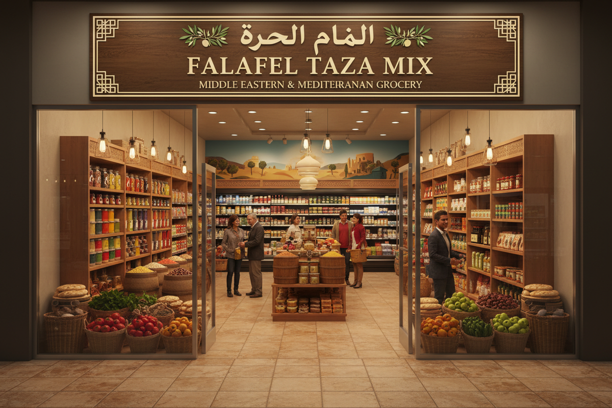mention falafel taza mix grocery store 
